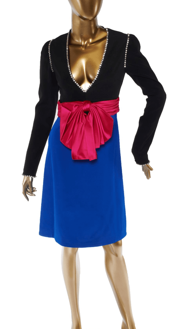 Gucci Bow Dress With Embellishments
