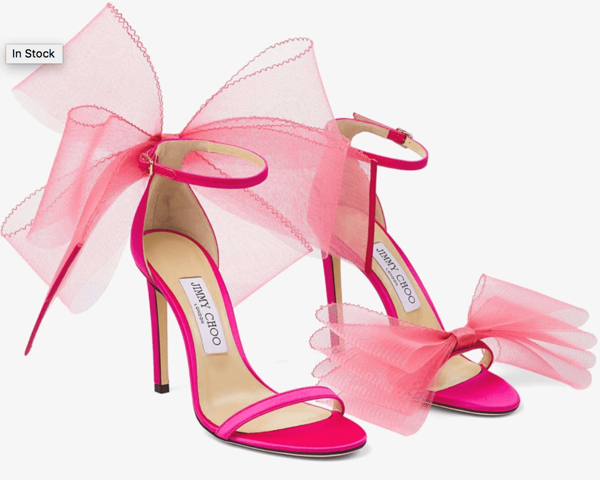 Jimmy Choo Pink Bow Heel