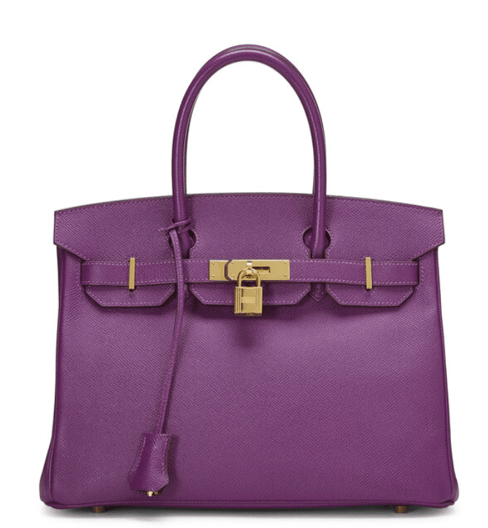 Hermes Birkin Purple Bag