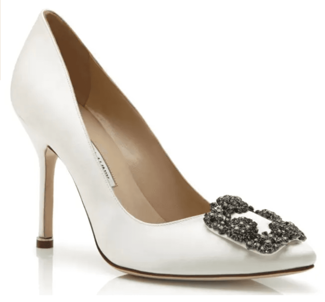 Manolo Blahnik White Pump
