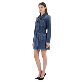Saint Laurent Denim Long Sleeve Dress — image 7