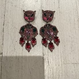 Gucci Rhinestone Cat Earrings — image 1