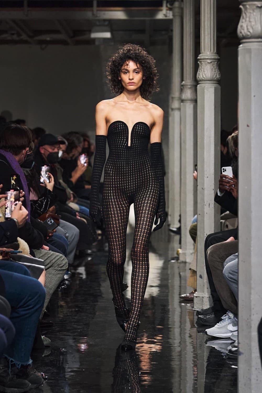 Alaia Fall 2022 Jumpsuit And Gloves Set