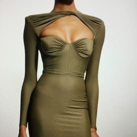 Alex Perry Baret Front-twist Sweetheart Mini Bodycon Dress — image 1