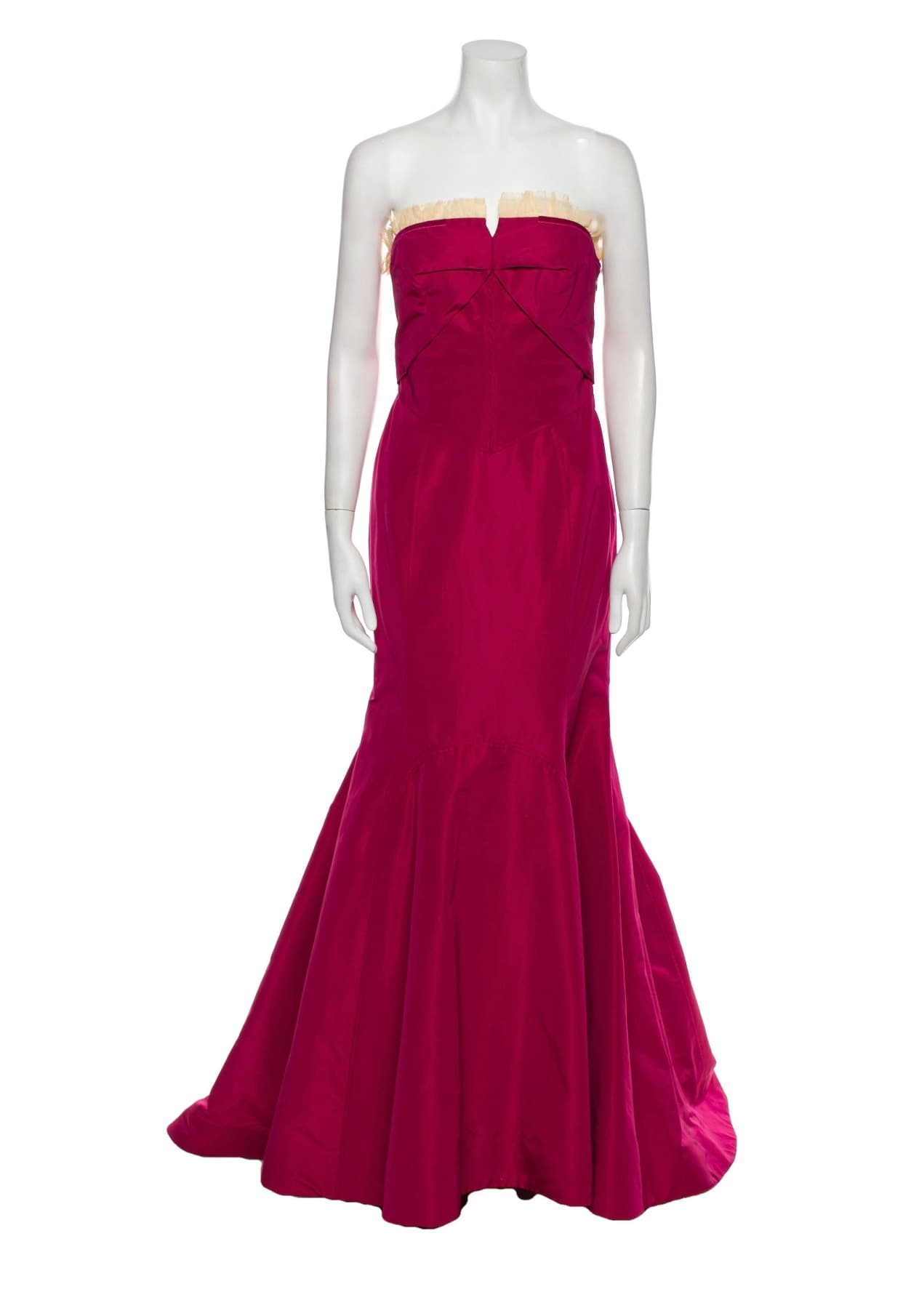Carolina Herrera Strapless Pink Gown
