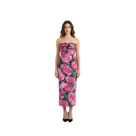Balenciaga Spring Summer 2008 Silk Pink Floral Long Dress — image 3