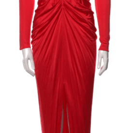 Haney Plunge Neckline Long Dress — image 1
