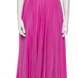 Burnett New York Pink Silk Long Dress — image 1