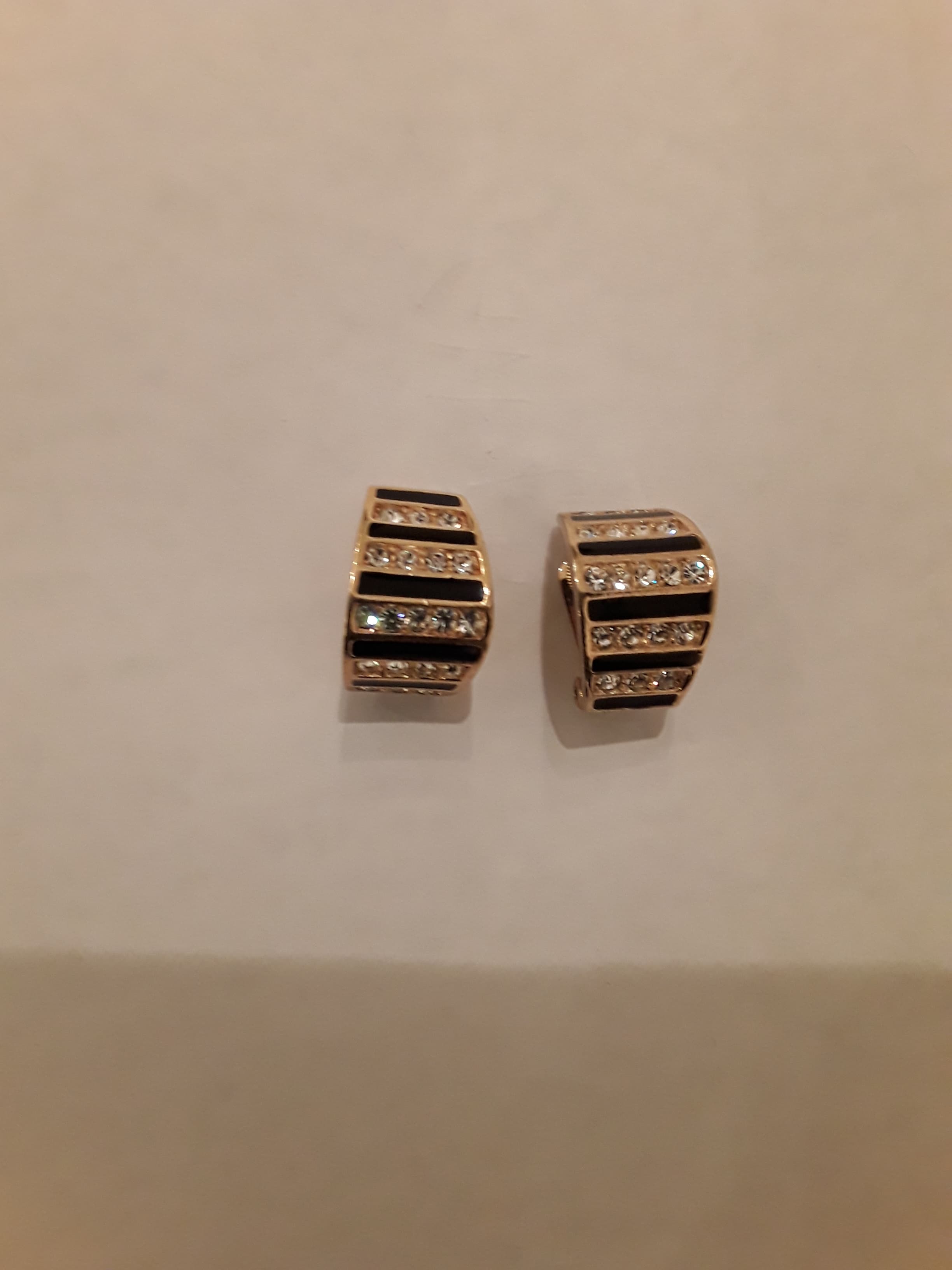 Christian Dior Vintage Crystal Clip Ons