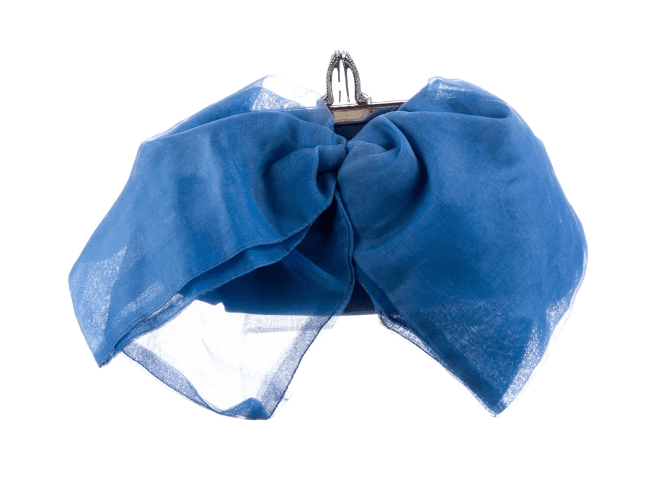 Christian Louboutin Satin Bow Clutch