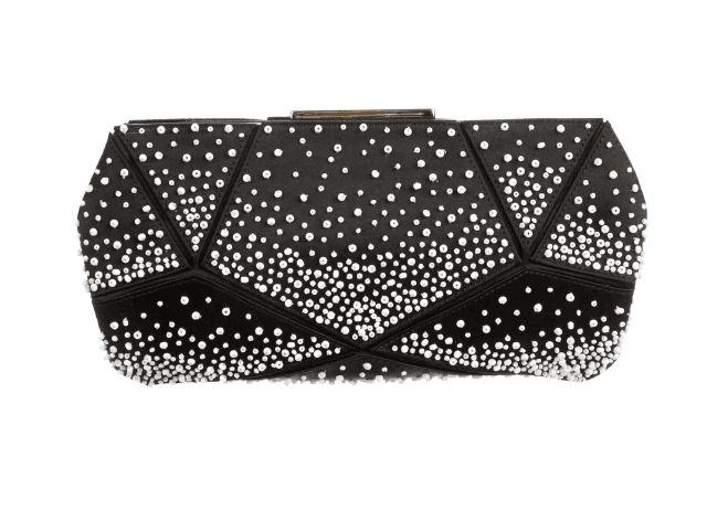 Roger Vivier Satin Beaded Clutch