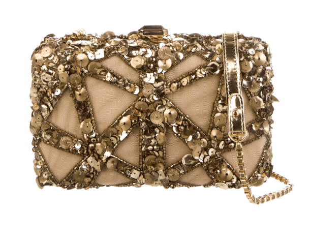Elie Saab Sequin Mesh Clutch