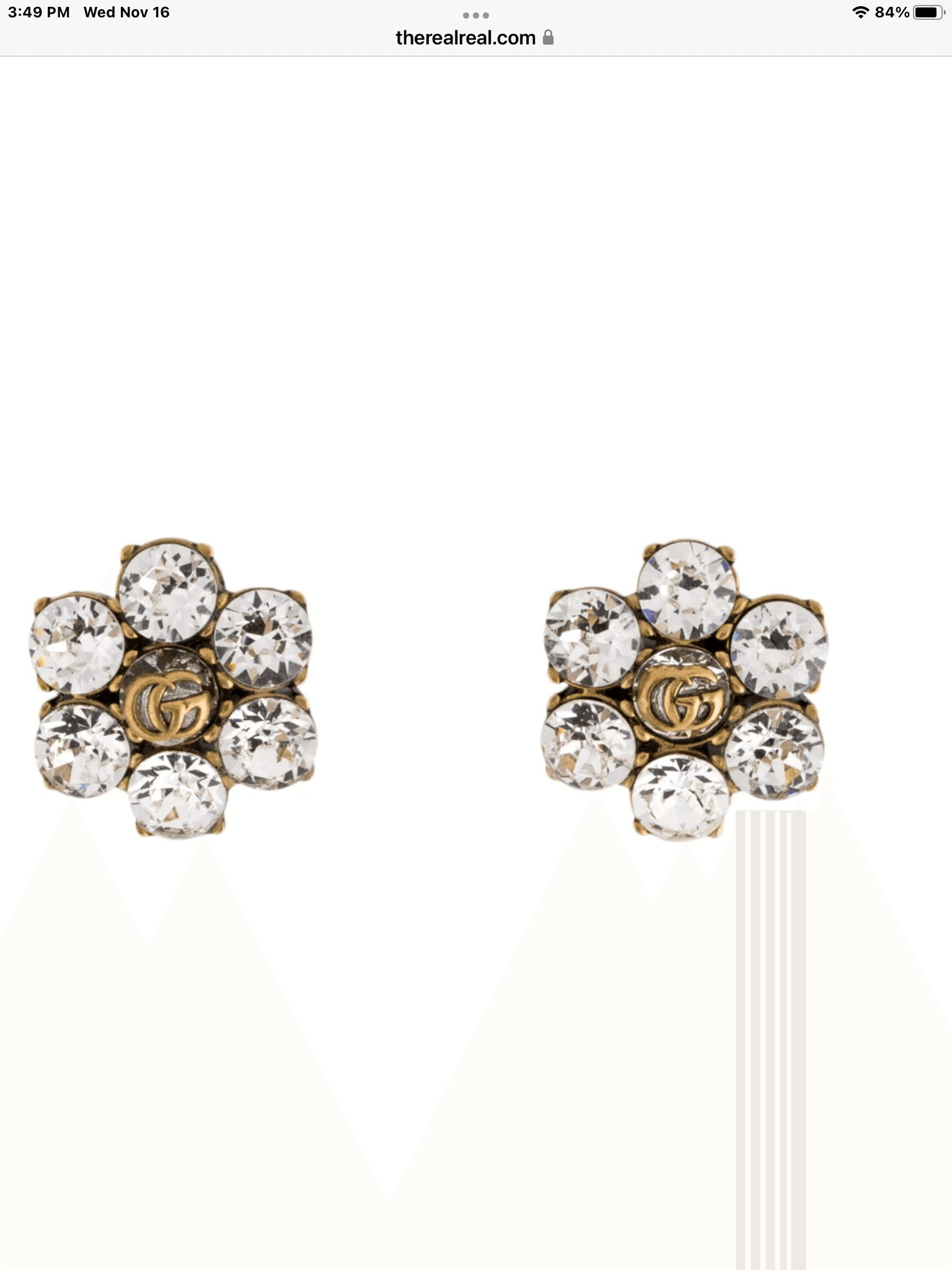 Gucci Flower Studs Clip On Earrings