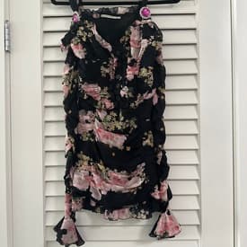 Alessandra Rich Floral Mini Dress — image 1