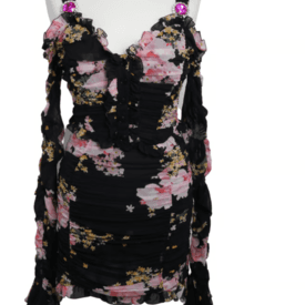 Alessandra Rich Floral Mini Dress — image 3