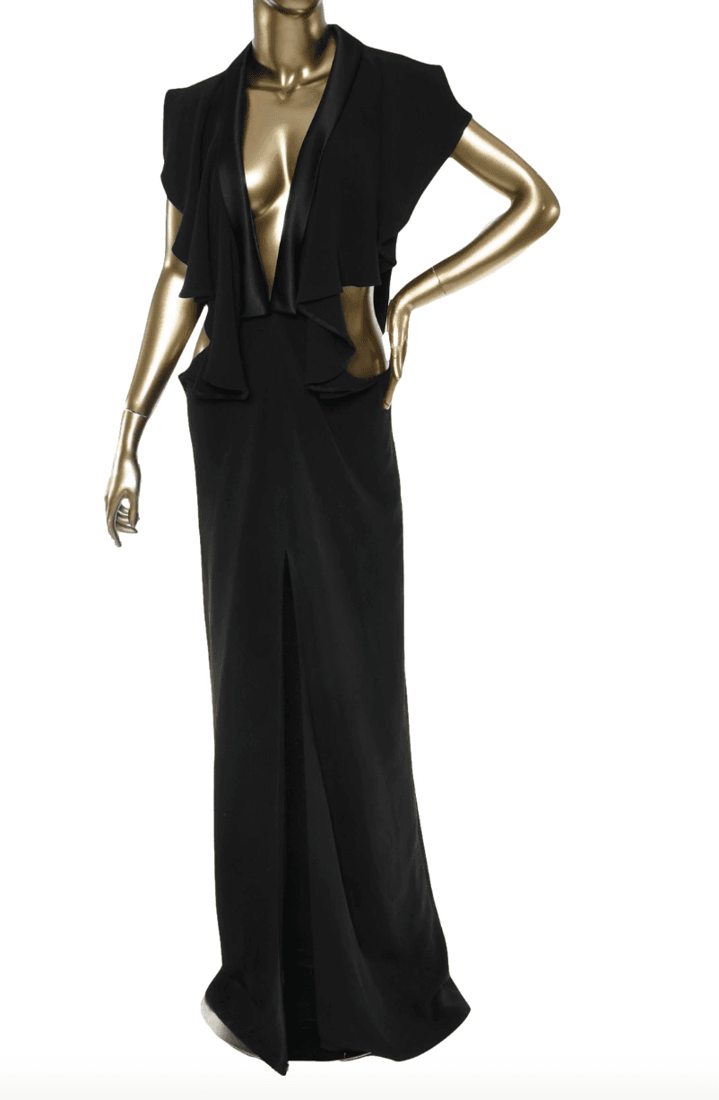 Vintage Saint Laurent S/s 2011 Cut-out Gown