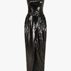 Alexandre Vauthier Black Strapless Sequin Gown — image 3