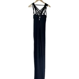 Rick Owens Black Sleeveless String Sheer Dress — image 1