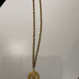 Chanel 1990's Vintage Gold Cc Necklace — image 1