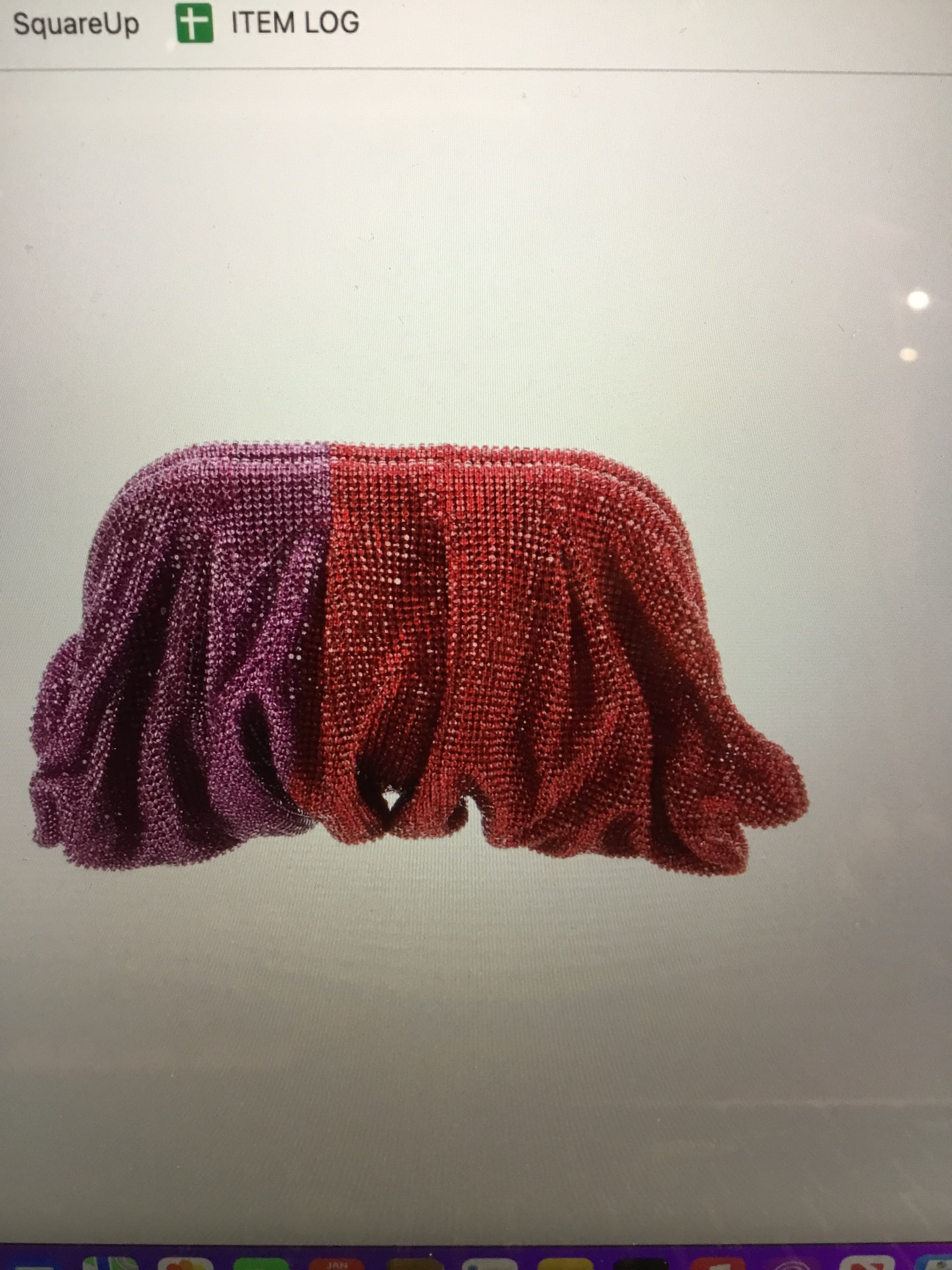 Benedetta Bruzziches Red/pink Crystal Clutch