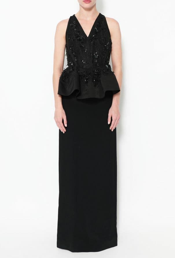 Balenciaga Embellished Peplum Gown Resort 2016