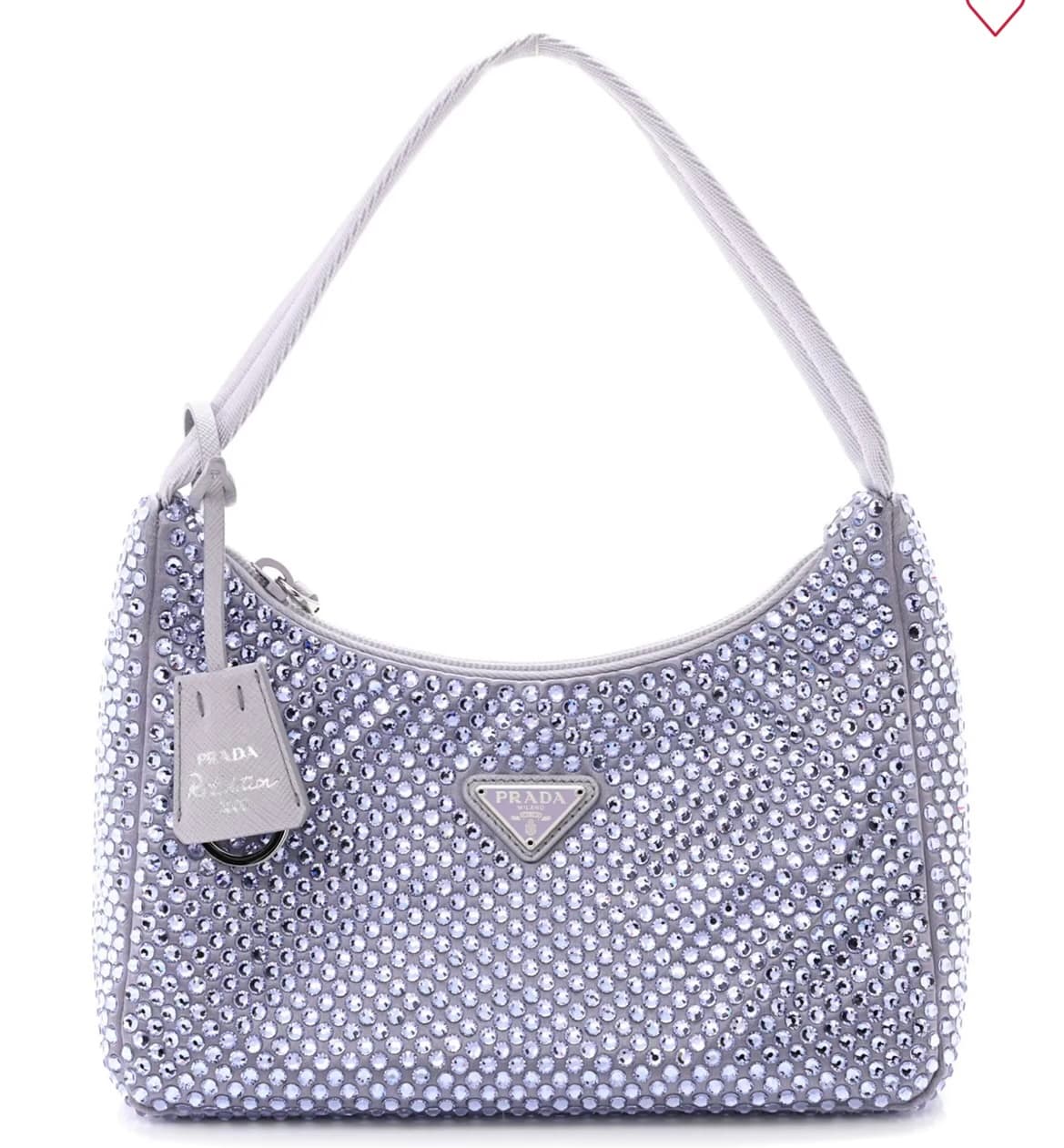 Prada Purple Crystal Re-edition Bag