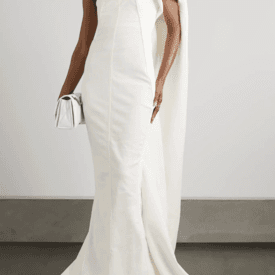 Rick Owens One-shoulder Long White Dress — image 2