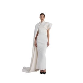Rick Owens One-shoulder Long White Dress — image 7