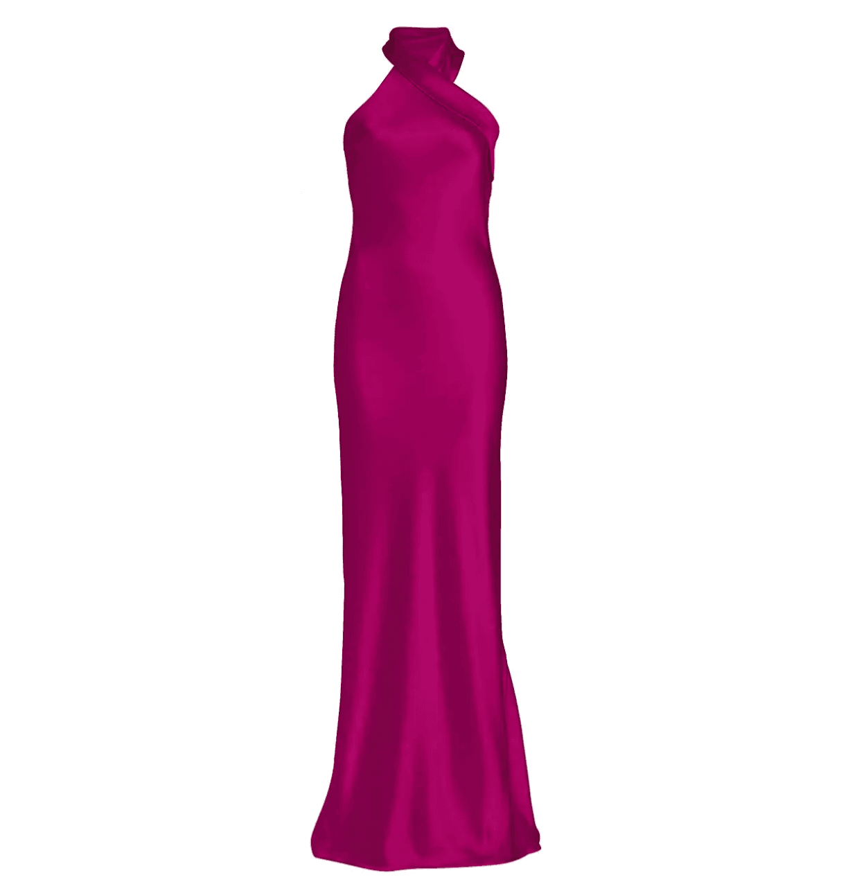 Galvan Pandora Asymmetrical Bias Cut Dress