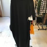 Balmain Asymmetric Merino Wool Turtleneck Maxi Dress — image 1