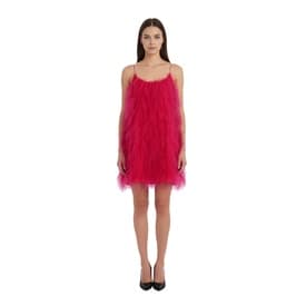 Cult Gaia Feather Dress - Pink Size Medium — image 3
