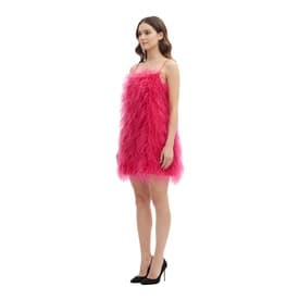 Cult Gaia Feather Dress - Pink Size Medium — image 7