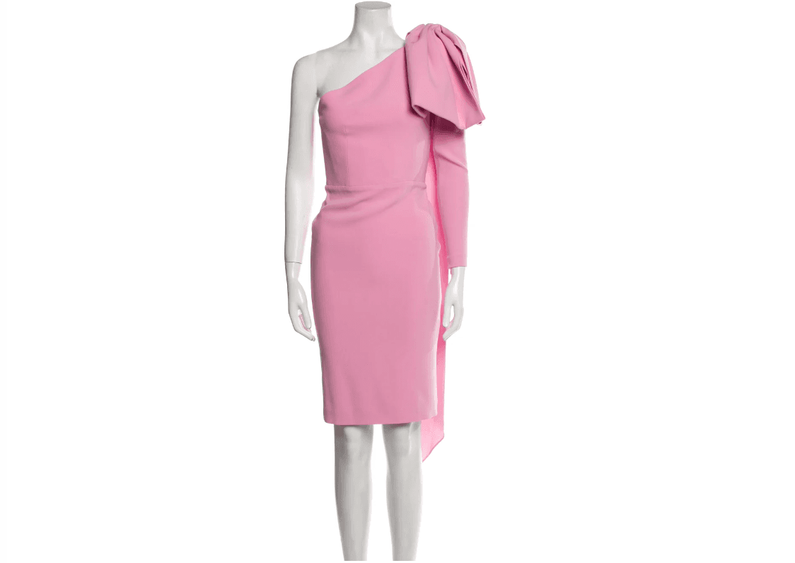 Alex Perry One-shoulder Knee Length Dress
