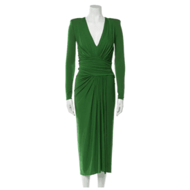 Alexandre Vauthier Plunge Neckline Long Dress — image 1