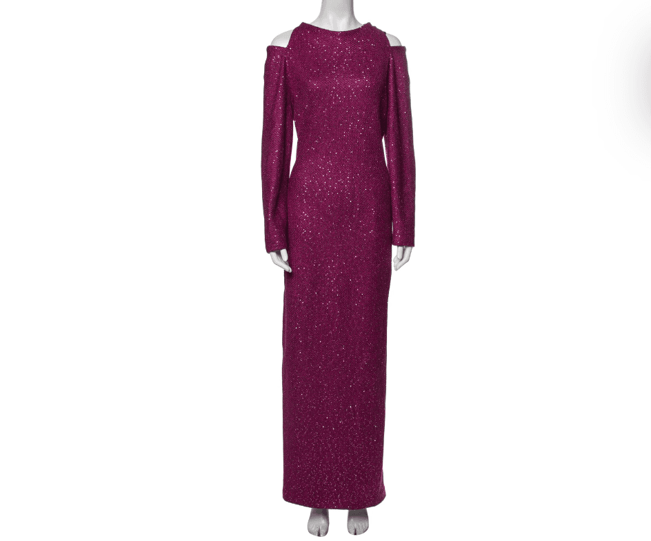 St. John Crew Neck Long Dress