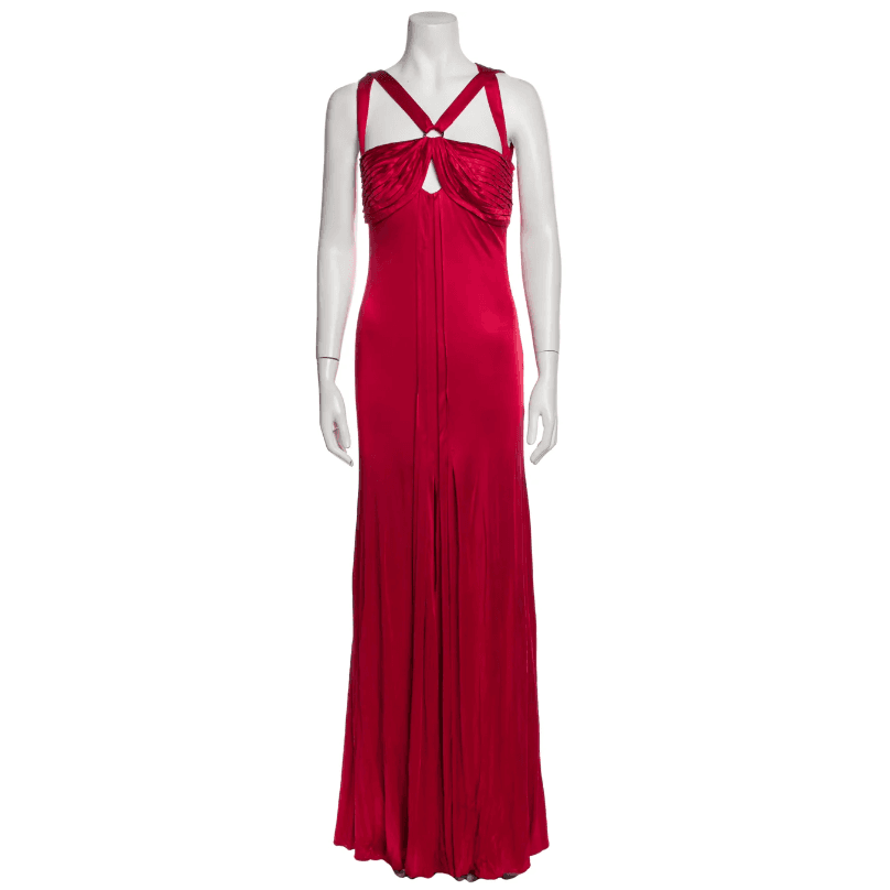 Gianni Versace V-neck Long Dress