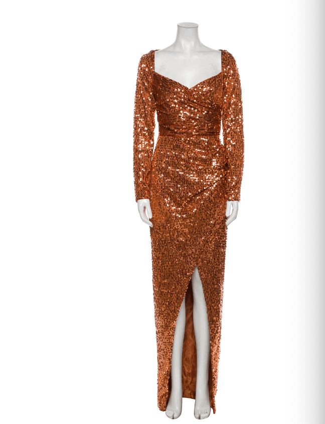 Rasario V-neck Long Dress