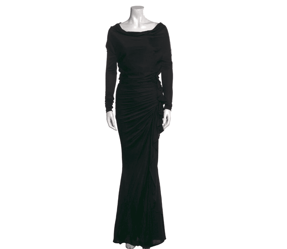 Givenchy Cowl Neck Long Dress