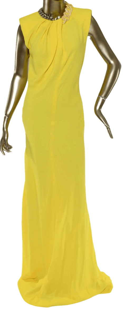 Stella Mccartney Chain-embellished Crepe Gown