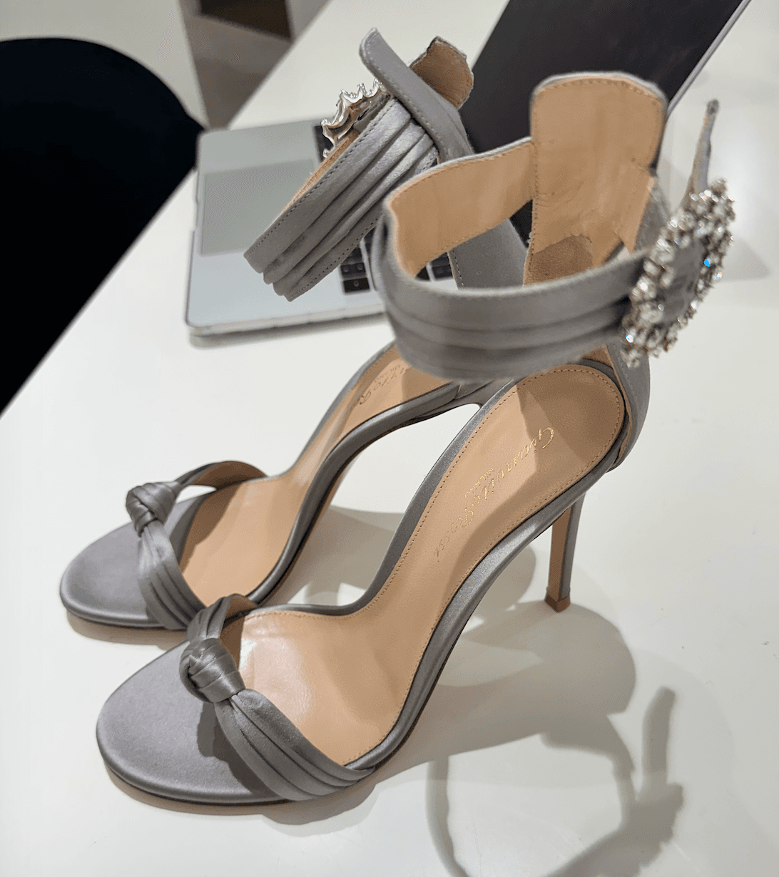 Gianvito Rossi Silver Sandal