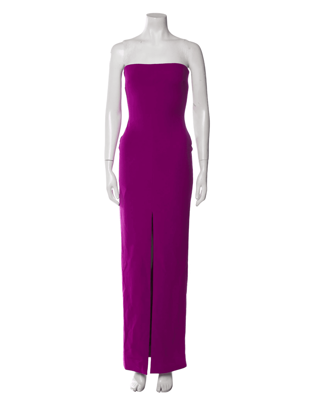 Solace London Strapless Long Dress Magenta 2