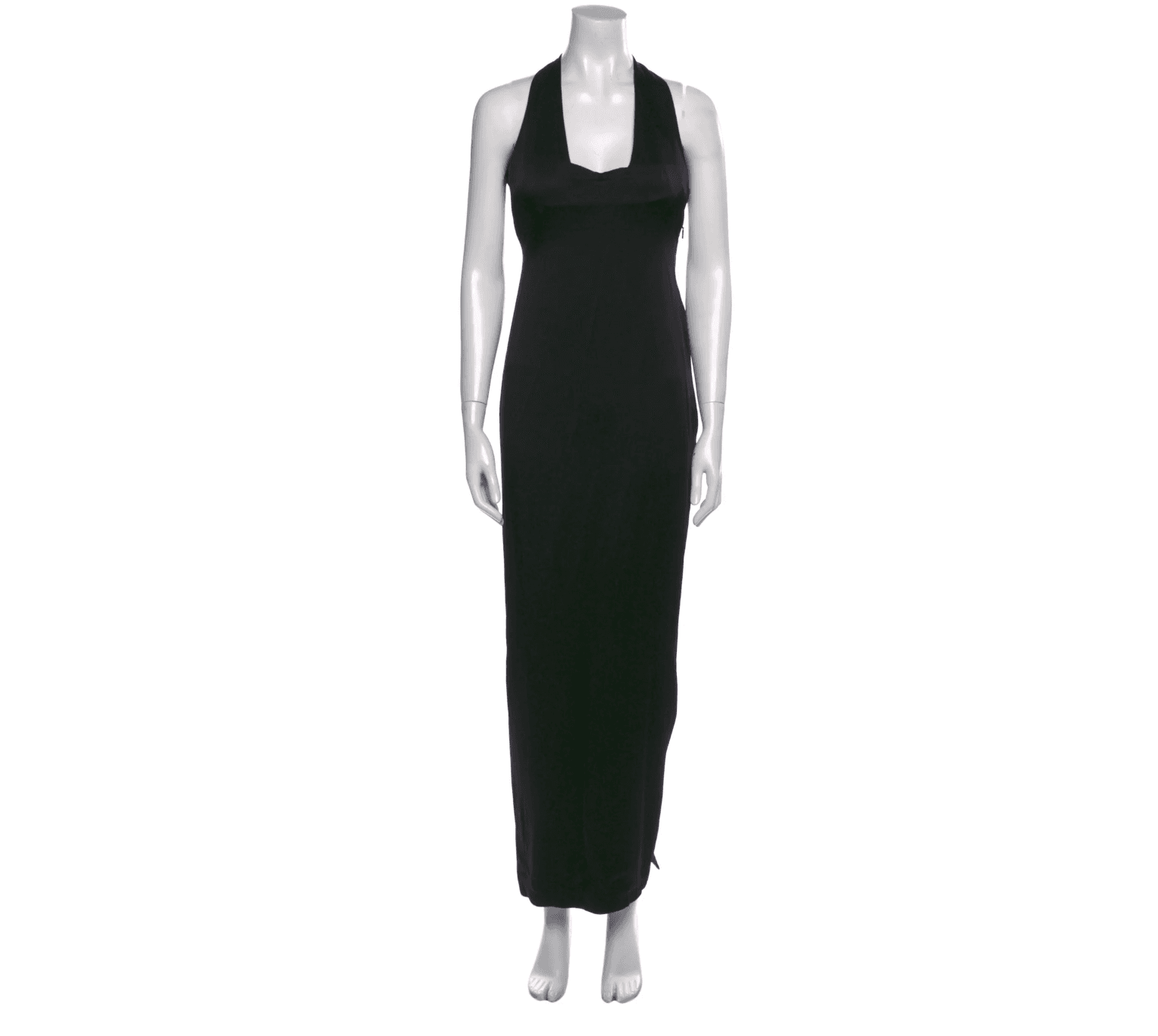 Saint Laurent Black Silk Dress