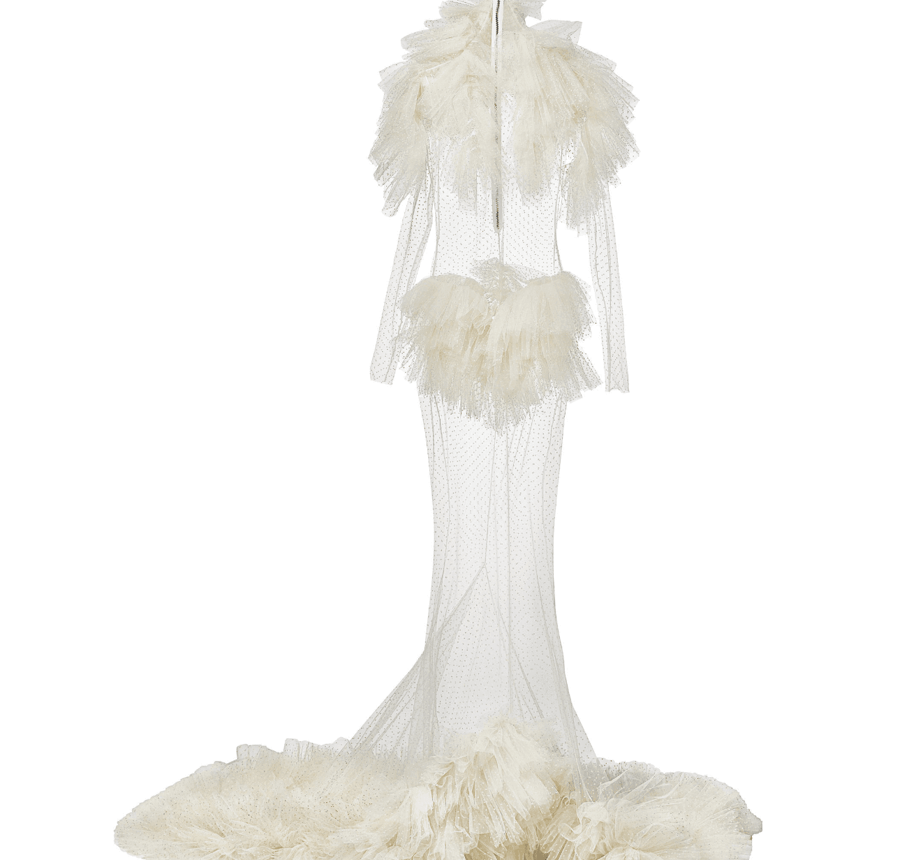 Maticevski Formidable Ruffled Tulle Gown