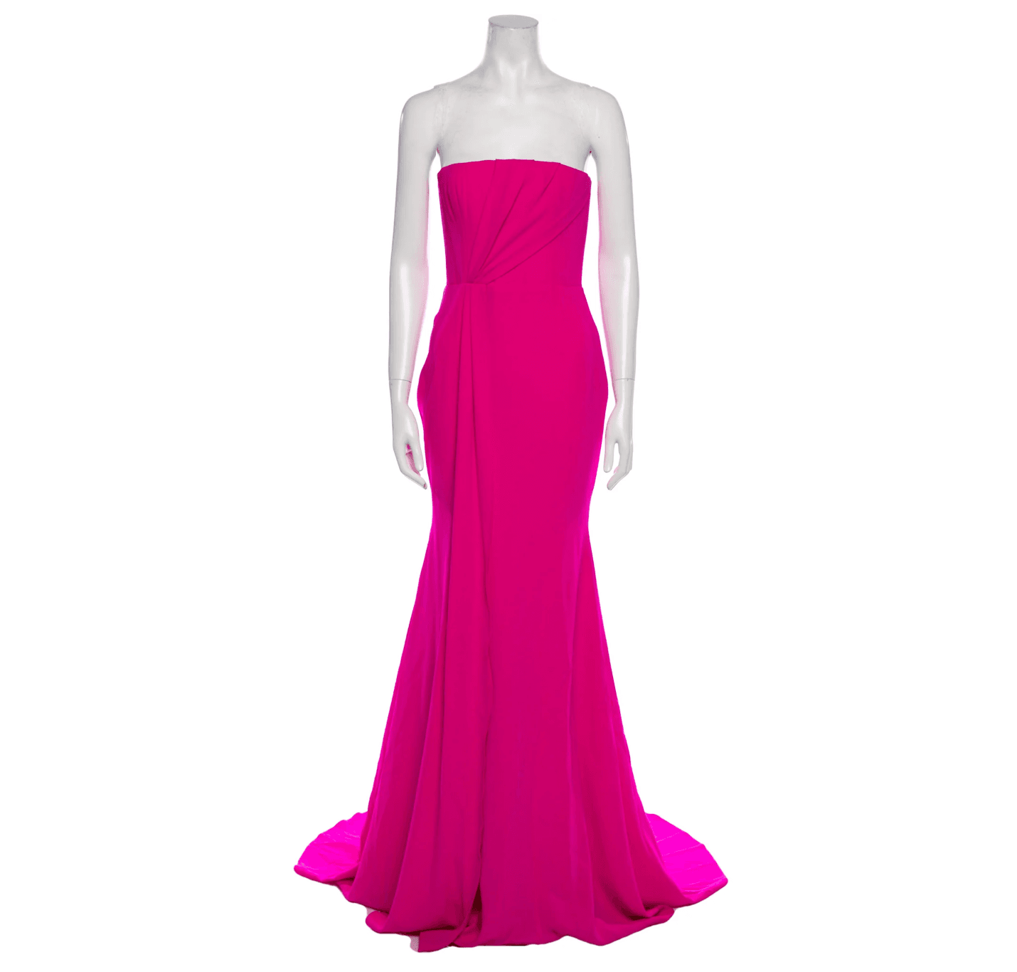 Alex Perry Long Pink Strapless Dress 4