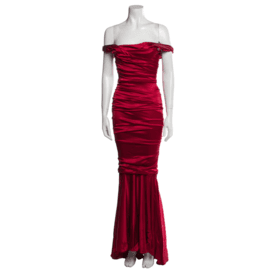Vintage Dolce & Gabbana Ruched Bustier Dress — image 1