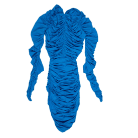 Alex Perry Blue Cowl Neck Mini Dress — image 1