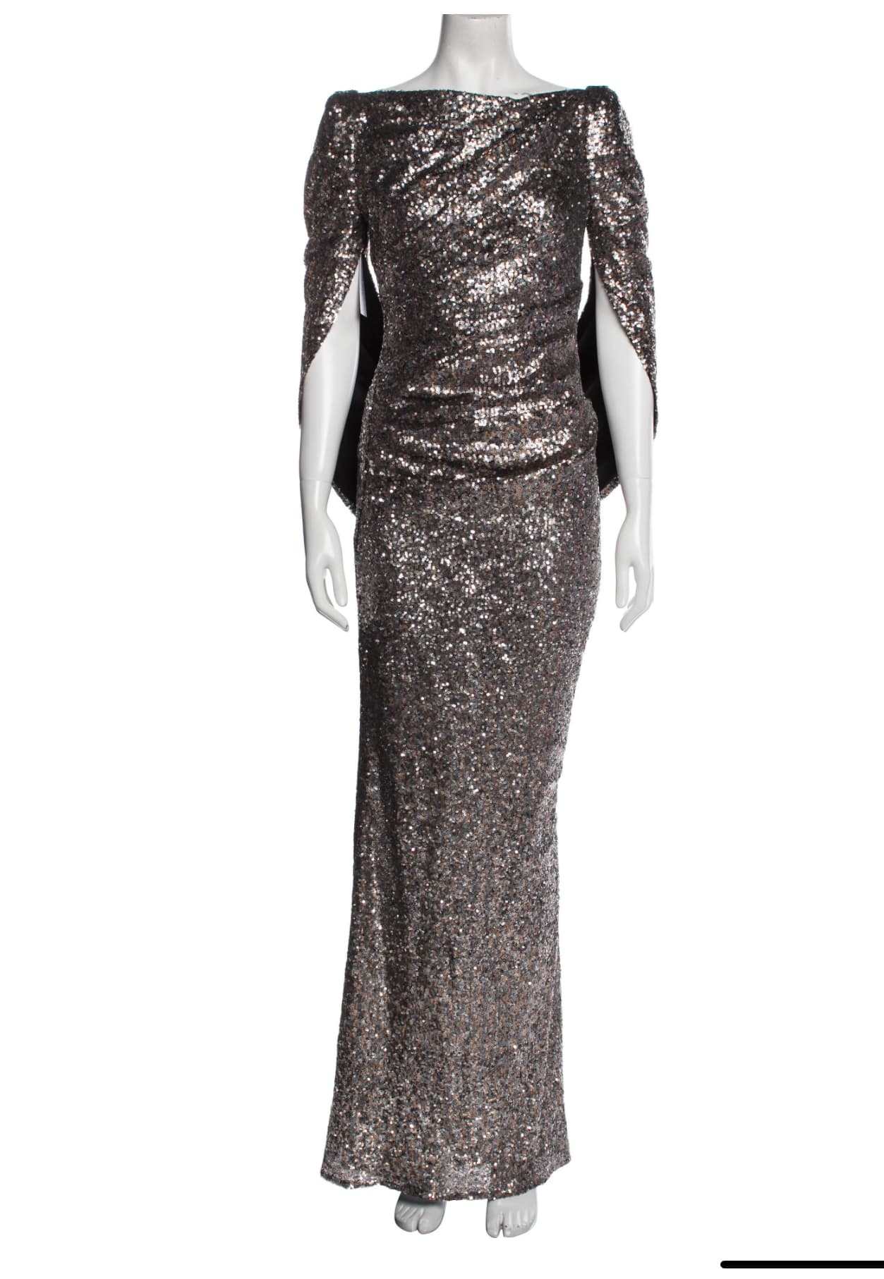 Talbot Runhof Bateau Neckline Long Dress