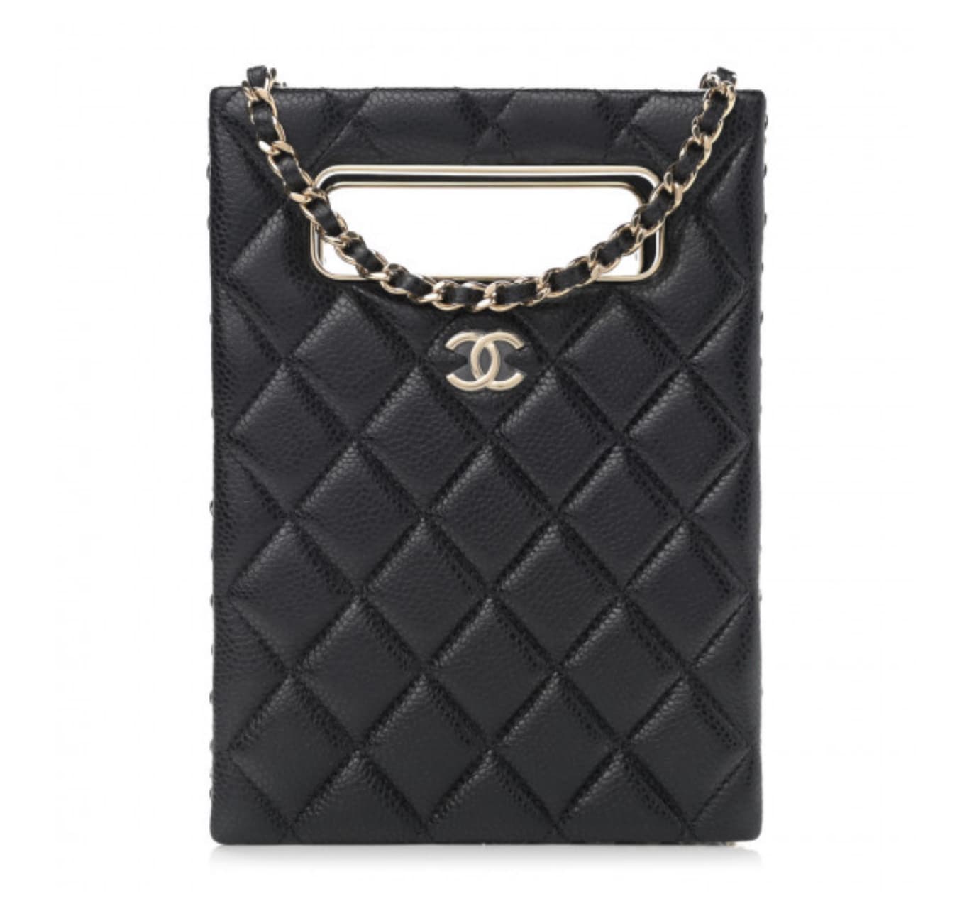 Chanel Caviar Quilted Evening Box Bag