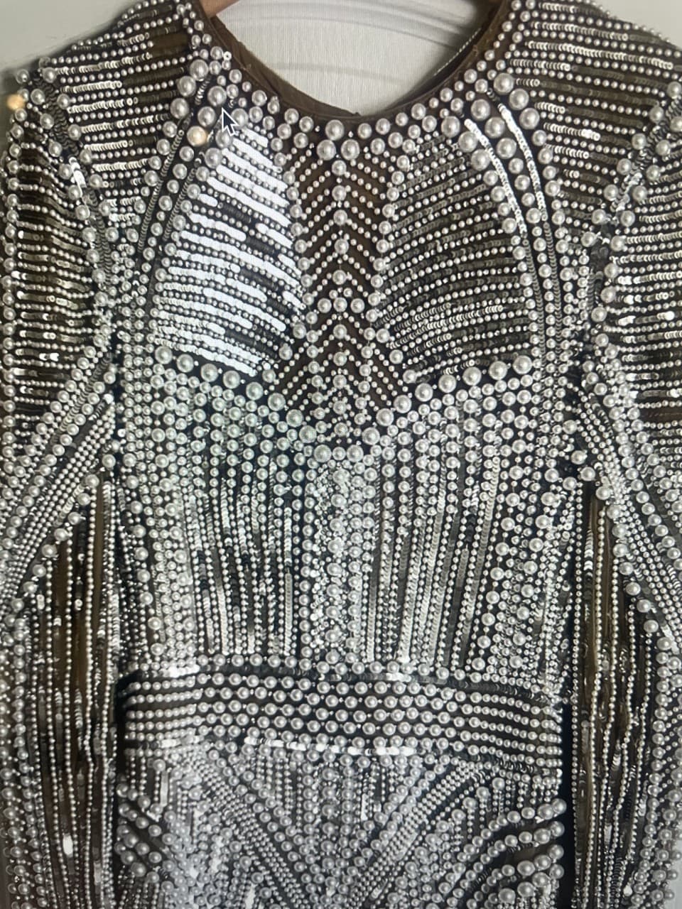 Balmain Bead And Sequin Mini Dress