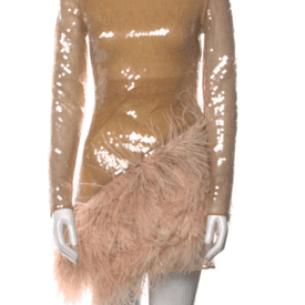 David Koma Sequin Mini With Feathers — image 1